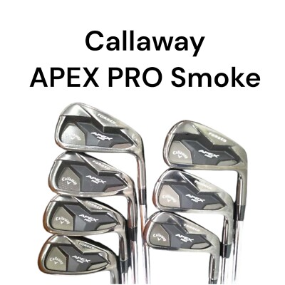 [Callaway] APEX PRO smoke 2019 Iron Set 7pcs 4-5-6-7-8-9+Pw Elevate Tour Flex S