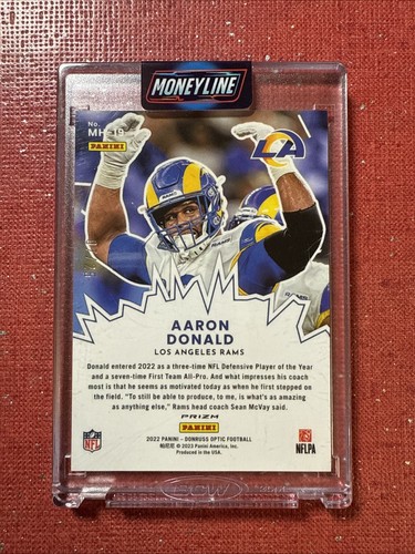 Panini Donruss Optic My House 2022! Purple Stars /25 Aaron Donald Rams - Foto 3 di 3