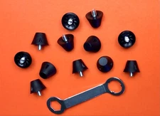 (Set of 12) Soccer Turf/AG/FG Plastic Replacement Studs fit SG Nike, Puma & more