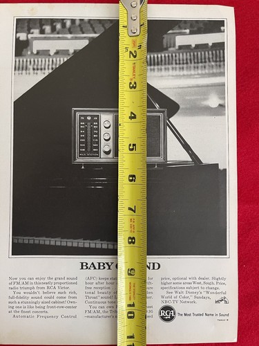 Vintage 1963 RCA Victor Tribune FM/AM Radio Print Ad - Picture 7 of 7