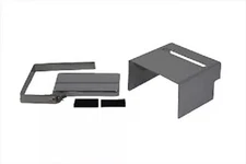 Chrome Slotted Battery Cover Kit fits Harley Davidson 42-0542