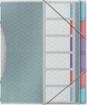 Esselte 626255 Ordnungsmappe Colour'Ice A4 PP 6 Fächer