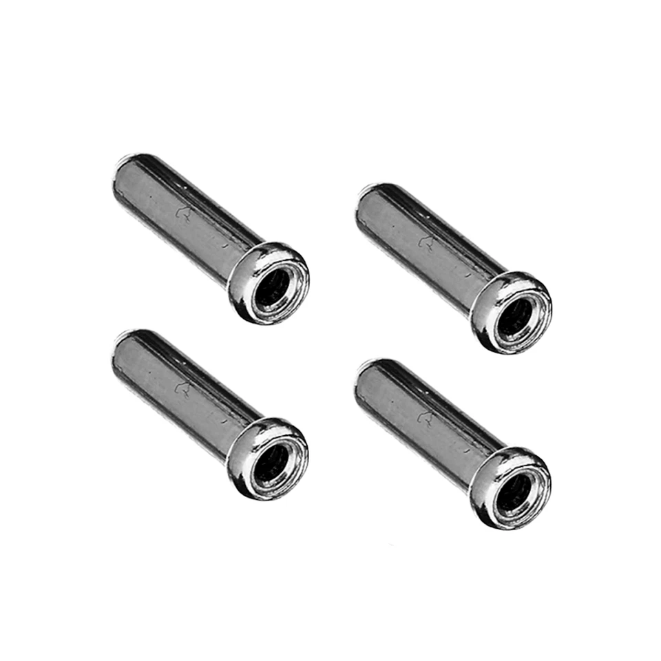 4x Tapas Funda Cable de Cambio Freno 1mm Hasta 1.6mm Terminales Plata Aluminio - Imagen 2 de 3