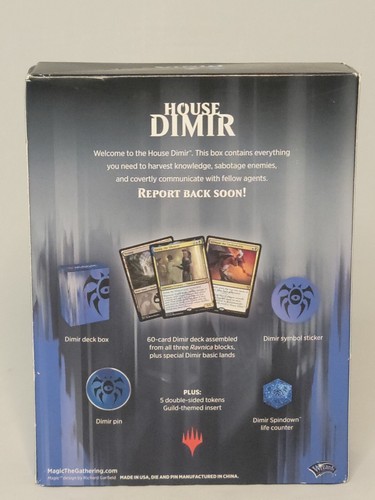 Magic The Gathering Kit Gremio Dimir Magic The Gathering Prendedor INGLÉS SELLADO Casa Ravnica - Imagen 2 de 2