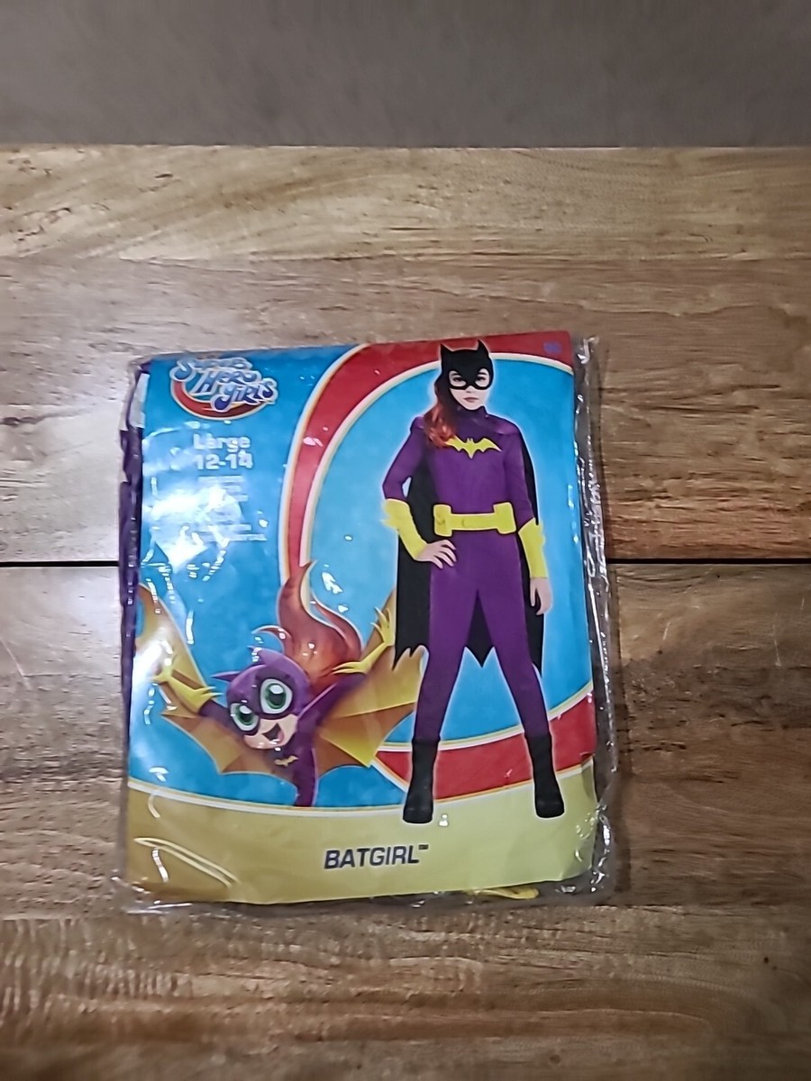 Rubie's Batgirl Deluxe Kinderkostüm – Größe L, Für 8–10 Jahre, Inkl. Gürtel, Maske & Flügel