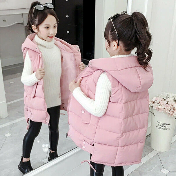 Sleeveless jacket for baby girl sale