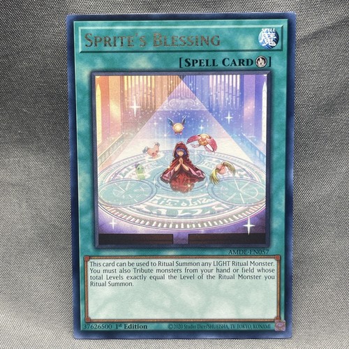 YuGiOh Amazing Defenders Sprite's Blessing AMDE-EN057 NM/MT Rare ...