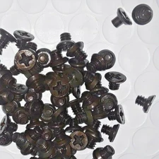 #8-32 x 3/8” Machine Screw, Phillips Flat Undercut Head, Black Oxide, select qty