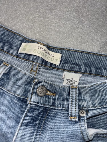 Crossroads Straight Leg Faded Damen Jeans Gr. 10 100% Baumwolle, Distressed - Bild 3 von 9