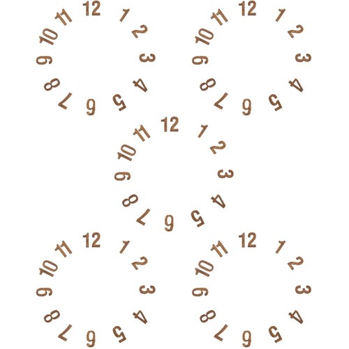 Lot de 5 accessoires cadran montre Miss chiffres horloge numéro étiquettes - Photo 11/12
