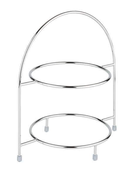 APS Serviergestell f?r 2 Teller, Etagere, Buffetgestell, max 27 cm ?, Metall