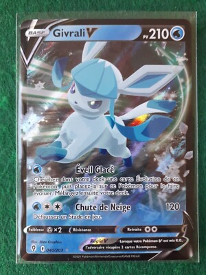 Pokemon Karte Givrali V 040/203 EB07 Himmlische Evolution Ultra Rare DE