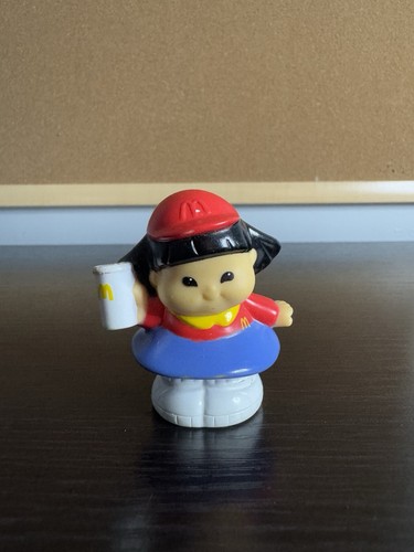 Fisher Price Little People Sonya Lee McDonald’s Worker Soft Drink - Picture 1 of 6