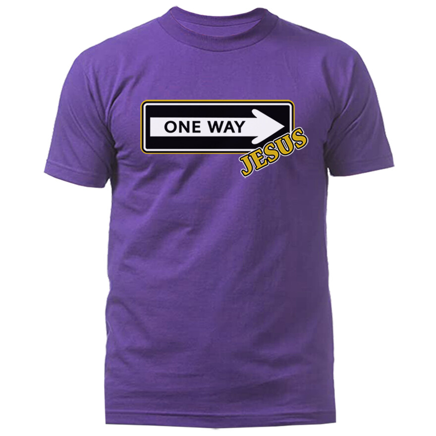 Jesus One Way Christian Religious God Bible Church Jesus Christ T-shirt |  eBay