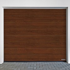 💚💚💚 Hörmann Sektionaltor mit SupraMatic E, DecoColor Gold Dark Night Oak Holz