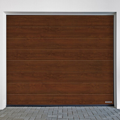     Hörmann Sektionaltor mit SupraMatic E, DecoColor Gold Dark Night Oak Holz