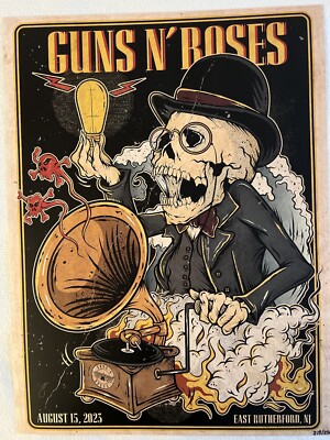 GUNS N ROSES POSTER METLIFE EAST RUTHERFORD NJ 8/15/2023 AXL