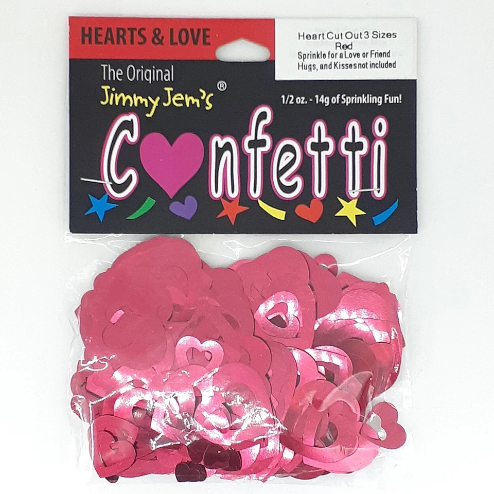 Confeti corazón recortado - 2 tipos a elegir - 2 piezas o 1/2 libras - ENVÍO GRATUITO Foto 4 de 4