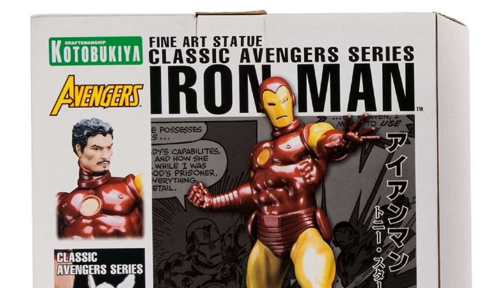 Nuevo/Sellado Kotobukiya Iron Man Bellas Artes Estatua Serie Clásica Vengadores Marvel Foto 4 de 4
