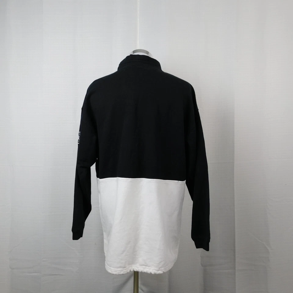 Винтажный Merona Sport пуловер Colorblock на шнурке толстовка средний #2599 - Изображение 3 из 4