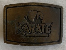 Karate Insecticide Belt Buckle ICI vintage brass Agricultural Products cotton