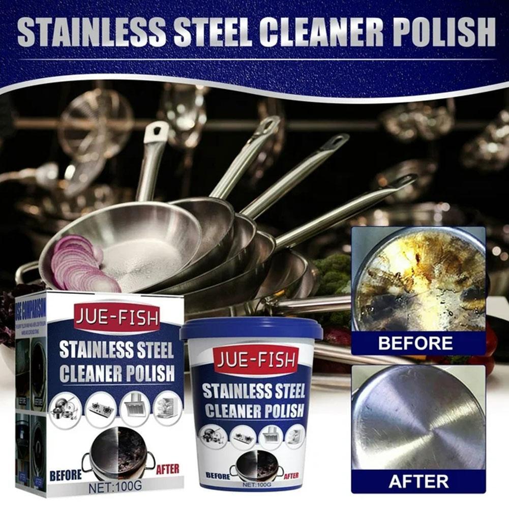 Stainless Steel Cookware Cleaning Paste Powerful Household Cleaner Q3T9