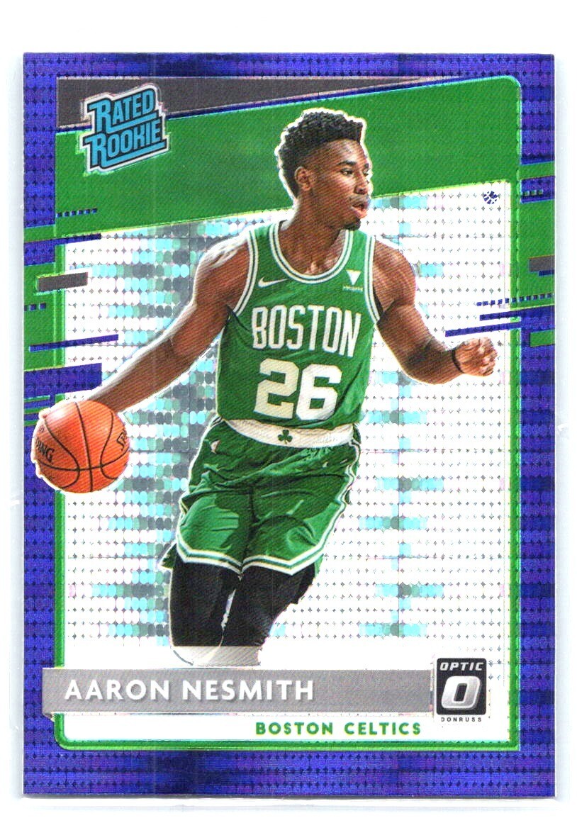 2020-21 Donruss Optic Aaron Nesmith Purple Pulsar Prizm Rookie RC #164 Celtics