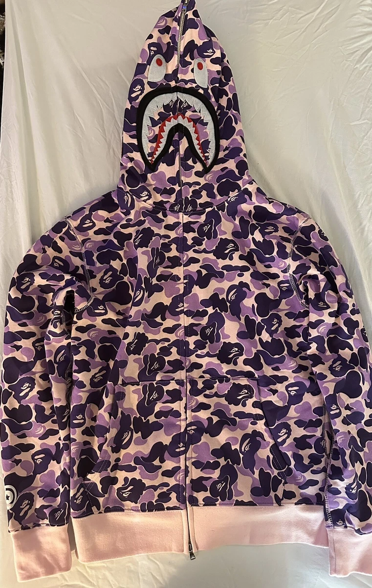 Real purple bape hoodie sale
