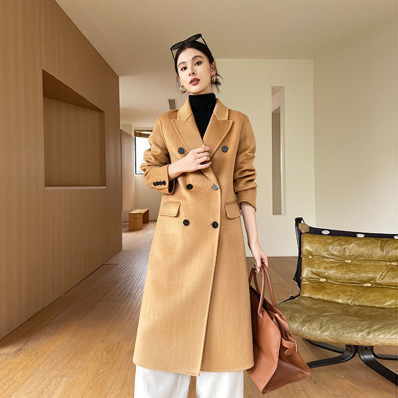 ジャケット・アウター vintage cashmere double long coat Arline Double Face Cashmere Coat in Beige | JOSEPH KR