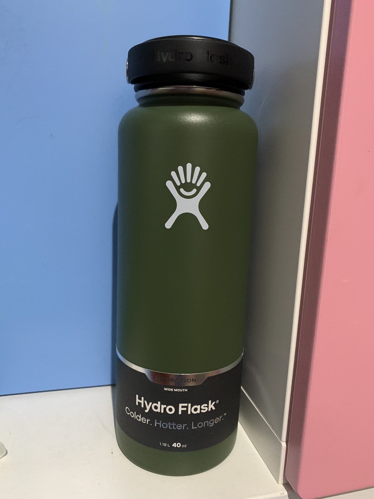 army green hydro flask