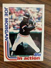 1982 Topps #755 Joe Morgan San Francisco Giants In Action NrMt