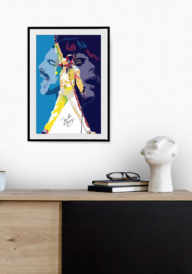 A4 FREDDIE MERCURY MULTI SHOT MUSIK FILM KUNST RETRO POSTER KULTUR DRUCK