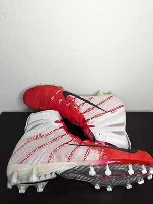Nike Vapor Untouchable 3 Elite Football Cleats White Gym Red  display picture 3