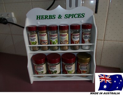Spice Rack 10 to 14 jar HERB SPICE IN White New Design made in