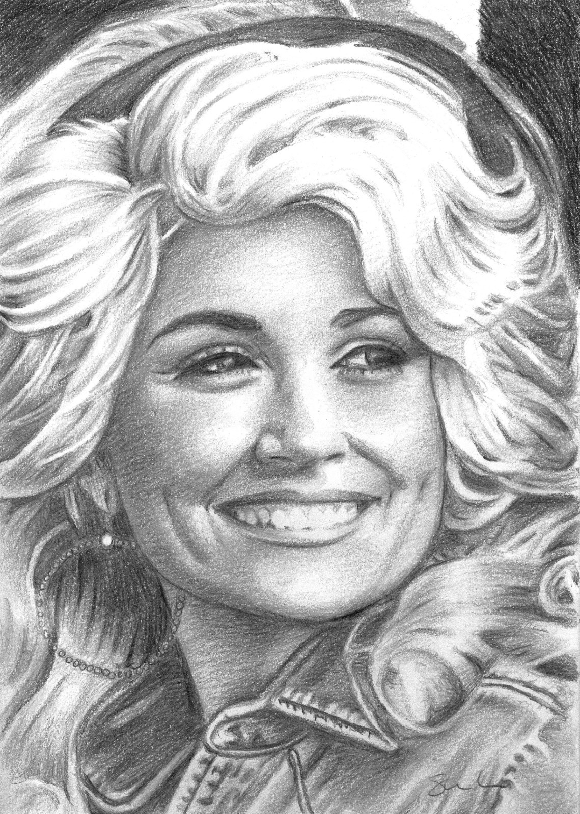 Original Drawing Of Dolly Parton In A4 Grey Coloured Pencils EBay original-drawing-of-dolly-parton-in-a4-grey-coloured-pencils-ebay