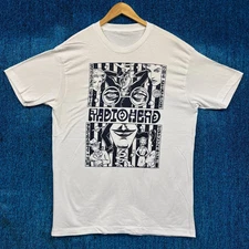 Radiohead Worcester 1998 The Centrum Show White Cotton Unisex T-shirt S-5XL