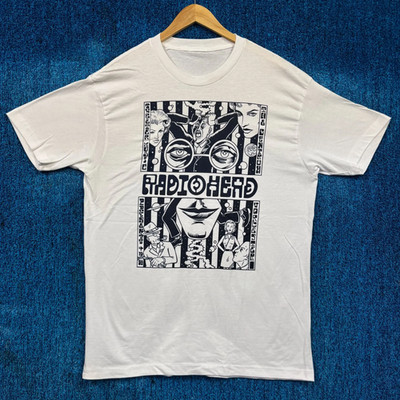Radiohead Worcester 1998 The Centrum Show White Cotton Unisex T-shirt S-5XL