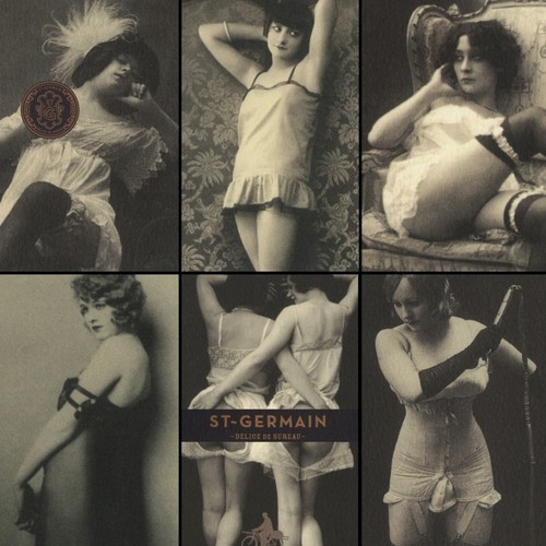 St Germain Liqueur Cocktail Postcard Lot Risque Pin-Up Lingerie Women Photo Set - Picture 1 of 16