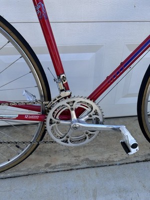 Peugeot Red 12 Speed Road Bike Drop Bar 27in Wheels Caliper Brakes