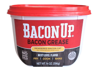 Bacon Up Bacon Grease Rendered Bacon Fat for Frying, Cooking, Baking, 14 ounces