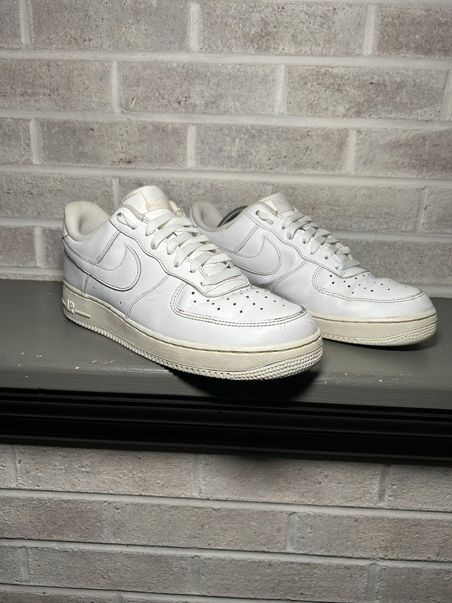 Nike Air Force 1 Triple White Low “07” 315122-111 Men Size 10 | eBay