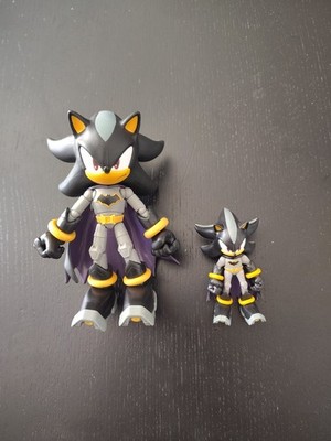 DC x Sonic the Hedgehog Shadow Batman 5'' And 2.5'' Figures Jakks Pacific Lot Of 2