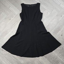 Black Label By Evan-Picone Size 8 Dress Sleeveless Fit & Flare Lined A-Line
