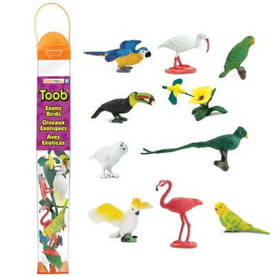 Safari Ltd Exotic Birds TOOB® Miniature Toy Figurine Set for Kids
