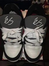 Es Accel OG Men's Skateboarding Shoes  Black/White/Grey US Size 11.5