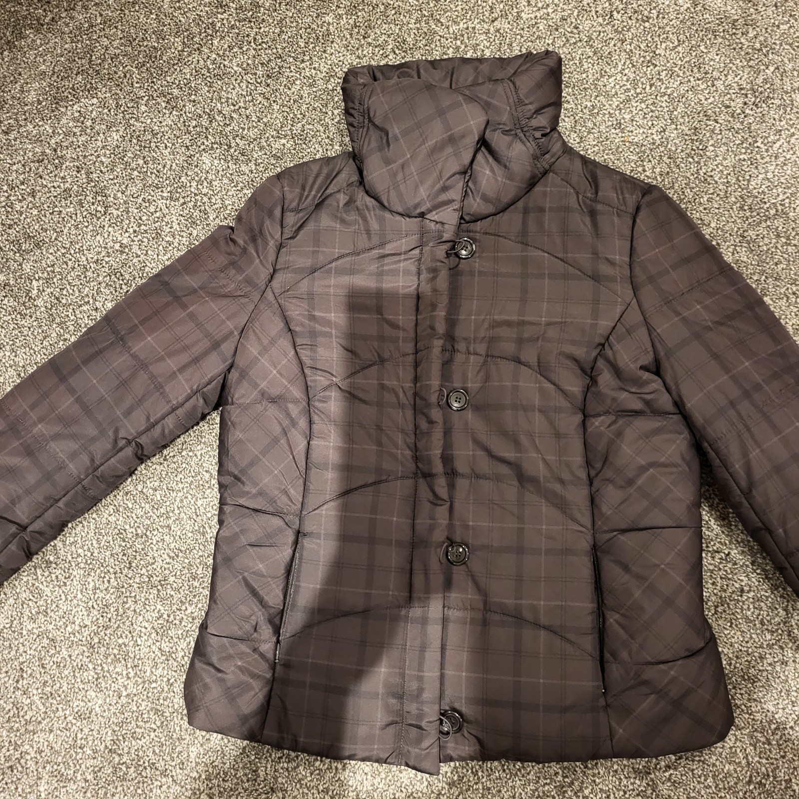 Checked Puffer Jacket