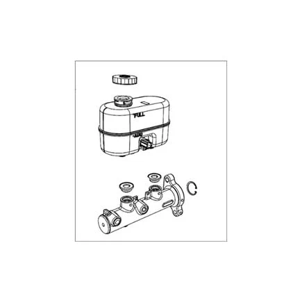 Cilindro maestro de freno Mopar 68144664AB para Ram 2500/3500 2012 2018 Foto 4 de 4