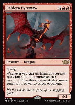 Caldera Pyremaw NM - Tarkir: Dragonstorm Commander - MTG