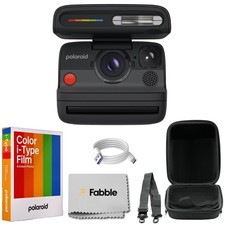 Polaroid Flip Instant Camera Black Color Film Bundle 8 photos 