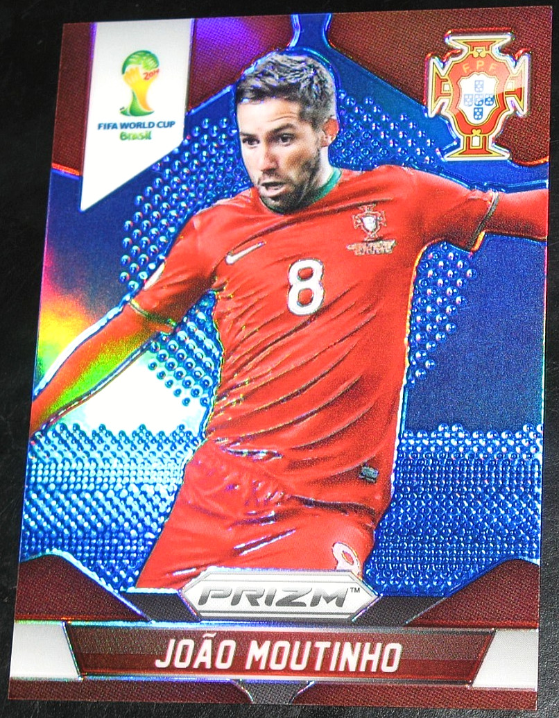 2014 Prizm World Cup Joao Moutinho BLUE # 033/199 Portugal #158 Parallel